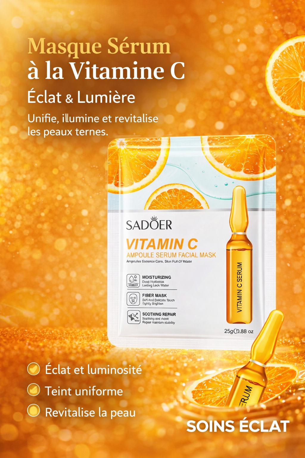 Masque ampoule à la Vitamine C